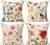 All Smiles Outdoor Patio Throw Pillow Covers 18×18 Set of 4 Spring Summer Garden Flowers Farmhouse Décor Outside Furniture Bench Chair Decorative Cushion Cases for Swing Deep Seat Bed Couch Sofa