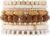 GOOJIDS Surfer Heishi Clay Bead Bracelets for Women Bohemian Stackable Gold Plated Beaded Stretch Bracelets Elastic Layering Friendship Bracelets Set Boho Jewelry