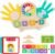 Educational 2 in 1 Math Manipulatives Number Counting Blocks & Teaching Clock for Kids, Preschool Learning Toys for Toddlers 3-5, Montessori Toys for 3-5 Year Old Boys Girls Birthday Gifts