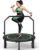 BCAN BT2 450/550LBS Mini Rebounder Trampoline for Adults with Bar, Fitness Trampoline with Bungees, Adjustable Handle, Stable & Quiet, Indoor Outdoor, Whole-Body Workout & Relaxation at Home-40IN/48IN