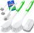 Holikme 6 Pack Dish Brush with Handle Kitchen Cleaning Brush Set for Pot, Pan, Kitchen Sink (Green)