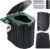 Sckee Camping Toilet, Portable Toilet for Adults, Portable Travel Folding Toilet with Lid and Paper Holder, Compact Potty for Car, Camp Toilet Portable Toilet for Camping, Hiking,Truck, RV, Beach