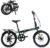 ROCKBROS SNK 20-Inch Folding Bike, 36.6 lb Portable Lightweight High-Carbon Steel Electrophoretic Frame, Shimano 7-Speed
