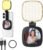 Magnetic Selfie Light for Phone: 5 Led Mode with Mirror Compatible for iPhone & Android – Rechargeable Portable Fill Light for Photography/Video Recording/Conference/Vlog/Makeup (Black)