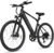 ZDZA Electric Bike, 1000W Peak Motor, 26” E Bike for Adults, 40 Miles Range & 22 Mph Ebike, Electric Bicycle for Commute, 7 Speed & Colorful LCD Display (Light Blcak)