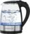 MEGAWISE 1.8L Healthy Electric Kettle, 1800W Borosilicate Glass Tea Kettle with Food Grade Material, Auto Shut-Off and Boil-Dry Protection Cordless Kettle Fast Boiling, BPA Free