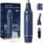 XOOMRSCP Nose Hair Trimmers for Men，Rechargeable Hair Trimmer 2 in 1 Painless Multifunctional Ear and Nose Hair Trimmer with IPX7 Waterproof Dual Edge Blades (Blue)