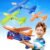 Fuwidvia 3 Pack Airplane Launcher Toys, 13.2” LED Foam Glider Plane Toy for Boys, 2 Flight Modes Outdoor Flying Toys Birthday Gifts for Boys Girls 4 5 6 7 8 9 10 11 12 Year Old (Blue&Green&Orange)