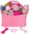 Beiker 20 Pack Pink Puppy Chew Toys – Dog Teething Toys for Puppies, Puppy Toys Toothbrush with Ropes, Soft Dogs Toy Bundle for Small Dogs, Cute Interactive Dog Balls for Chewers