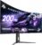 Amzfast 34 Inch Curved Monitor 200Hz UWQHD (3440×1440) Gaming Monitor, 1ms G-SYNC Compatible, 1500R, PIP/PBP, HDR, 131% sRGB, Tilt/Swivel/Height Adjustable,TÜV Rheinland, HDMI 2.1 x 2 & DP 1.4 x 1