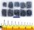 300PCS Small High-Carbon Steel Barbed Fishing Hooks with Holes, 10 Specifications of Fishing Hooks, Portable Boxed Hooks, Hooks That Can Adapt to Various Fishing Environments