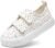 DREAM PAIRS Kids Toddler Sneakers Boys Girls Canvas with Cartoon Dual Hook and Loops for School Walking