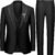 WEEN CHARM Men’s 3 Piece Suit One Button Blazer Jacket Vest Pants Set Slim Fit Formal Wedding Business Suit Tuxedo Suit