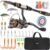 PLUSINNO Fishing Rod and Reel Combos – Carbon Fiber Telescopic Fishing Pole – Spinning Reel 12 +1 Shielded Bearings Stainless Steel BB