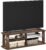 Furinno Nelly TV Stand, Entertainment Center with Open Shelves Storage, TV Console for TV up to 50 Inch, Soft Edges, for Living Room, Bedroom, Amber Pine