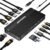 ANYOYO USB C Docking Station, 14 in 1 USB Hub for 3 Monitors, Dual 4K@60Hz HDMI & USB-C Video, 4xUSB-C(10Gbps),3X USB-A, Ethernet, SD/TF& 3.5mm Audio – Multiport Adapter for Lenovo/Dell/HP (Black)