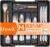 Lifewit Expandable Silverware Organizer, Plastic Utensil Tray for Kitchen Drawer, BPA Free Flatware Cutlery Holder, Space-Saving Storage for Spoons Forks Knives, 8.5-14 x 12 x 1.5 inch, Black