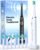 Bymore Electric Toothbrush for Adults,Travel Sonic Toothbrush Set with 8 Replacement Heads, Deep Clean Rechargeable Toothbrush One Charge for 70days 5 Modes 2mins Timer-Bright White