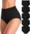 MISSWHO Cotton High Waisted Women Underwear Soft Briefs Full Coverage Comfy Ladies Panties (Regular & Plus Size)