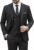 MY’S Men’s 3 Piece Suit Set with Tie, One Button Slim Fit Solid Jacket Vest Pants, Prom Party Wedding Business Suits for Men