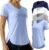 Oakgarden 4 Pack Women’s Workout Tops Quick Dry UPF 50+ Exercise V Neck UV Lightweight Gym Side Slits Curved Hem Shirts