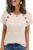 AUTOMET Women’s Short Sleeve Shirts Business Casual Blouses Dressy Work Tunic Tops 2026 Spring Sweaters Fashion Clothes