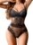 Avidlove Women Sexy Lingerie Sheer Lace Bodysuit V Neck Teddy Lingerie One Piece Mini Babydoll