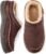Zigzagger Men’s Slip On Moccasin Slippers, Indoor/Outdoor Warm Fuzzy Comfy House Shoes, Fluffy Wide Loafer Slippers