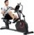 Sunny Health & Fitness Elite Recumbent Cross Trainer & Elliptical Machine with Arm Exercisers for Home Arm/Leg Training, Easy Adjust Seat & Mesh Backrest, Free SunnyFit App Bluetooth Connectivity