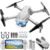 Drone with 1080P Camera – Foldable Remote Control Quadcopter with Gesture Control, 3D Flip, One Key Start, Emergency Stop, 2 Batteries, Easier to use, Toy for Adults Beginners, Grey