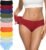 Eiggam Women’s Cotton Bikini Panties,High-Cut Full Coverage Stretch Cool Underwear for Women