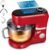 VIVOHOME Stand Mixer with Fermentation, One-Touch Presets Electric Dough Mixer with 6 Qt Bowl, Kitchen Standing Mixer for Baking, Cake with Flex Edge Beater, Bread Hook, Whisk, Red