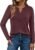 WYNNQUE Womens Long Sleeve Shirts Business Casual Outfits Dressy Tops Blouses Henley V Neck Fall Clothes