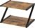 YATINEY Desktop Printer Stand, 2-Tier Printer Table with Storage Shelf, Under Desk Printer Stand for Office, Open Organizer Shelf, Easy Assembly, Rustic Brown PS02BR