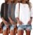 Bliwov 3 Pack 3/4 Sleeve Tops for Women Crewneck Basics Casual Work Tees Spring Summer Trendy T Shirts 2026 Clothes Blouses