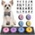 Acools Dog Buttons for Communication, 4 Dog Talking Button Set, Speaking Buttons for Cats and Dogs, 30s Voice Recordable Pet Training Buzzer with Waterproof Dog Activity Mat and 48 Scene Stickers