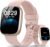 Smart Watch with Alexa Built-in, 1.83″ HD Touchscreen Fitness Tracker with Bluetooth Calling, Fitness Watch with Heart Rate/Sleep Monitor/120+ Sports, IP68 Waterproof Smartwatch for Android iOS, Pink