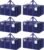 6 Pack Extra Heavy Duty Large Moving Bags with Strong Zipper & Comfortable Handles, Sturdy & Durable Clothes Storage Bags Totes Bins, Blue Packing Moving Boxes for College Supplies, Dark Blue