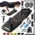 MQRW Push Up Board,Home Gym,Portable Exercise Equipment,Pilates Bar and 20 Fitness Accessories with Resistance Bands and Ab Roller Wheel,Full Body Workout at Home