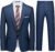 WULFUL Men’s 2 Piece Slim Fit Suit Set One Button Blazer Jacket Pants Tuxedo Set for Party, Wedding and Business