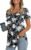 LONGYUAN Womens Tunic Tops 2026 Short Sleeve Shirts Summer Casual Tee Comfy Blouses S-4XL