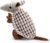 Hollypet Plush Dog Squeaky Toy Stuffed Armadillo Animal Pet Puppy Chew Toys with Clean Teeth for Small Medium Large All Breed Sizes Dogs, Gray, 8 in