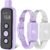 Bousnic Dog Shock Collar for 2 Dogs – (8-120lbs) Waterproof Rechargeable Electric Dog Training Collar with Remote for Small Medium Large Dogs with Beep Vibration Safe Shock Modes(Purple)