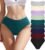 9 Pack Womens Underwear Cotton High Leg Brief Underwear for Women Pack High Waisted Briefs Soft Breathable Panties