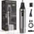 XOOMRSCP Nose Hair Trimmers for Men，Rechargeable Hair Trimmer 2 in 1 Painless Multifunctional Ear and Nose Hair Trimmer with IPX7 Waterproof Dual Edge Blades (Grey)