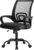 DUMOS Office Chair – Ergonomic Mid Back Mesh Desk Chair with Lumbar Support & Rocking Mode, Height Adjustable with Fixed Armrest, Computer, Gaming, Conference, 360° Swivel, Black