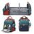 Jeryswet Baby Diaper Bags with Changing Station, Waterproof Large Capacity Diaper Bag Backpack for Moms Dads with USB Charging Port and Stroller Straps, Baby Shower Gifts, RGB