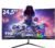 ZZA 25″ Curved Gaming Monitor, 240Hz|144Hz FHD(1920 * 1080P) VA Screen Computer Monitor, Supports Freesync, 100% sRGB, Blue Light Filter,AMD Freesync, Wall Mountable Installs(HDMI 1.4/DP 1.2)