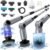 Electric Spin Scrubber, [IPX8 Waterproof ] [50KG Torque] Shower Scrubber with 9 Brush Heads, 2 Speed Mode, 4 Adjustable Angles, Electric Brush for Cleaning for Bathroom Floor Tile (Gray)