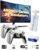 2026 Upgraded Retro Gaming Console Stick, Video Games Stick Built-in 23 Emulators Console Projector, 40000+ Game System with 4K HDMI, Plug and Play TV Video Game Stick with Controllers (White)